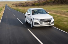 Audi Q5, 2018, front, action