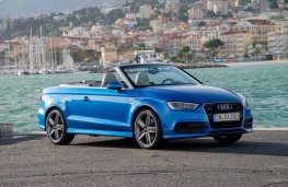 Audi A3 Cabriolet, side, roof down