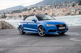 Audi A3 Cabriolet, side, roof up