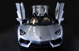 Lamborghini Aventador Roadster, head on