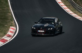 BMW M3 CS Touring at Nurburgring, 2025, front, action