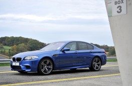 BMW M5 racetrack side