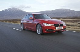BMW 320d Sport, front, action