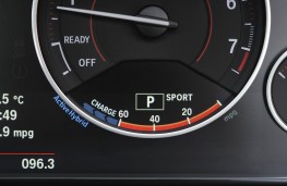 BMW Active Hybrid 3, instruments, detail