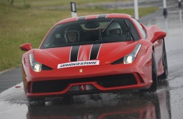 Ferrari 458, Bridgestone tyre testing, Aprilia