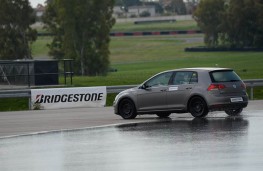 Volkswagen Golf, Bridgestone tyre testing, Aprilia