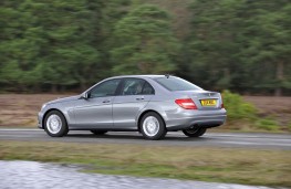 Mercedes C-Class saloon, rear