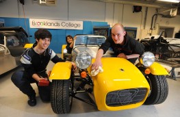 Students with Caterham 3
