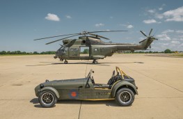 Caterham Seven 360R with RAF Puma HC2, 2024, side