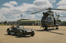 Caterham Seven 360R with RAF Puma HC2, 2024, front
