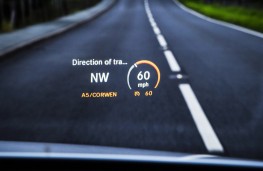 Mercedes C-Class, head up display