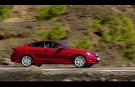 Mercedes C-Class Coupe, side, action
