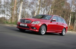 Mercedes C-Class Estate Sport, front, action