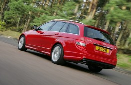 Mercedes C-Class Estate Sport, rear, action