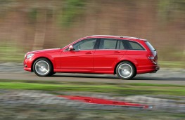 Mercedes C-Class Estate Sport, side, action