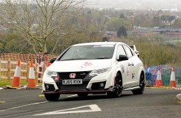 Honda Civic Type R GT, front, action, hill climb