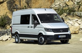 Volkswagen Crafter, 2017, front, static, quarry