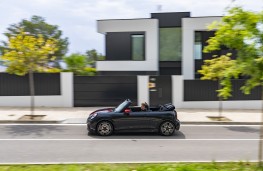 MINI John Cooper Works Convertible, 2024, side, roof down