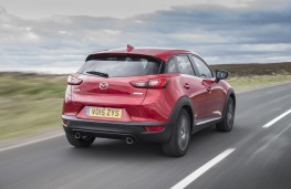 Mazda CX-3, red, rear
