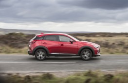 Mazda CX-3, red, side