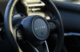 Mazda joins sustainability drive, 2026, steering wheel badge