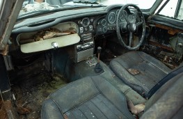 Aston Martin DB5, 2025, owned by John Williams, interior before restoration