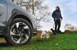Subaru Crosstrek, 2026, with dog walker