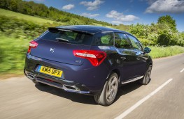 DS 5, blue, rear, action