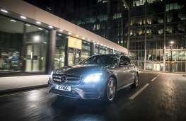 Mercedes-Benz E 220d AMG Line, 2016, front, night