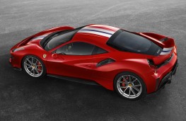 Ferrari 488 Pista side overhead