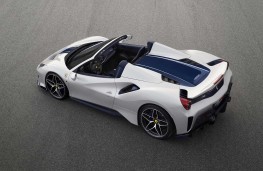 Ferrari Pista Spider rear overhead