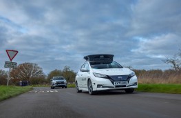 Nissan autonomous vehicle, 2025, front
