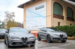 Alfa Romeo Giulia and Stelvio at Balocco