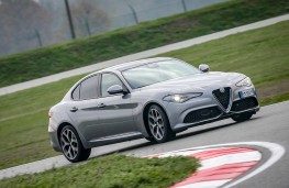 Alfa Romeo Giulia, Balocco, front, cornering