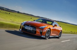 Nissan GT-R, 2017, front, road