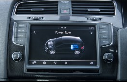 Volkswagen Golf GTE, screen display, powerflow