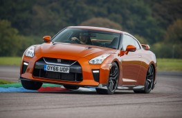 Nissan GT-R, 2017, front, track
