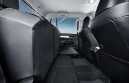 Toyota Hilux, 2016, rear seats, folded