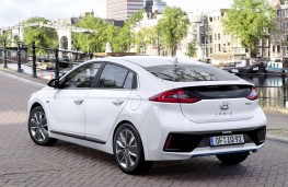 Hyundai Ioniq hybrid, rear, static