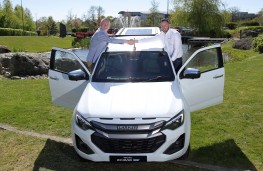 suzu D-Max EV, 2026, with Alan Able, MD Isuzu UK and Matt Reeve, MD, Genie Insights