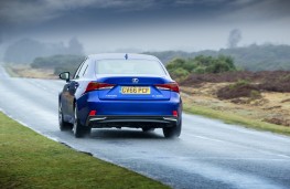 Lexus IS 300h, 2017, rear, action