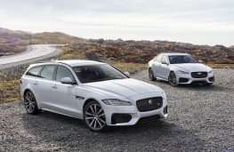 Jaguar XF Sportbrake, 2017, with XF saloon