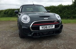 MINI John Cooper Works Convertible, front, roof up