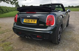 MINI John Cooper Works Convertible, rear, roof down