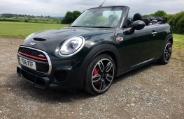 MINI John Cooper Works Convertible, side, roof down