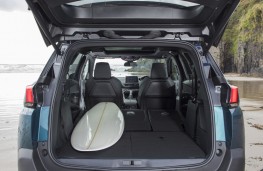 Peugeot 5008, 2017, boot, surf board
