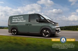 Kia PV5 Cargo, 2025, world range record, side