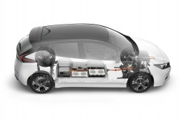 Nissan Leaf, 2018, cutaway graphic