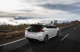 Nissan Leaf, 2018, rear, action