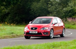 SEAT Leon FR+, front, action